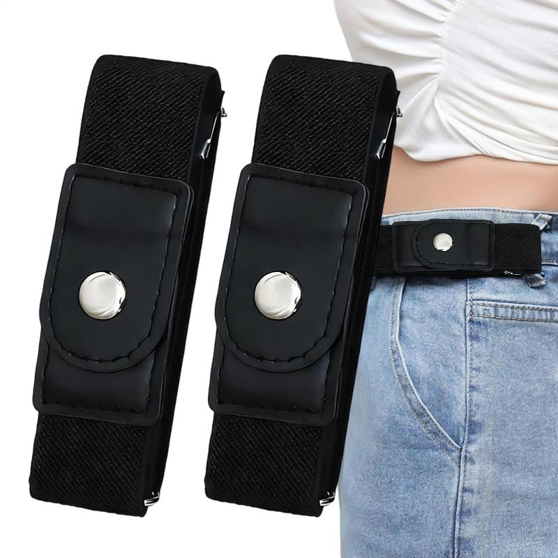 Men Formal Wear With Jeans - Cinto Elástico Sem Fivela Ajustável para