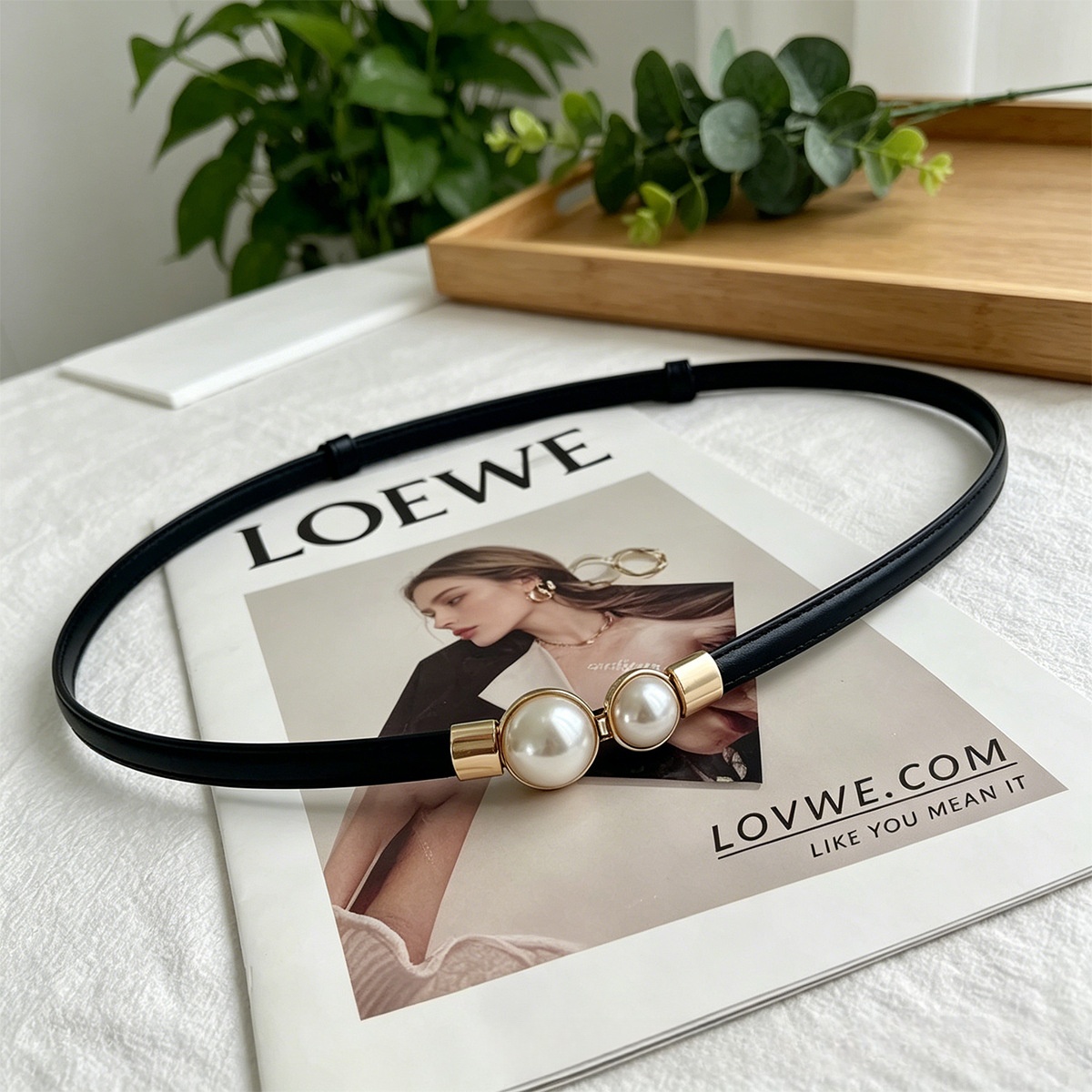 Formal Belt Leather Thin - Cinto Feminino Fino de Couro PU