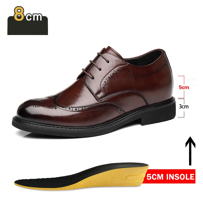 Men'S Luxury Formal Wear - Vestido masculino brogues sapatos de elevador