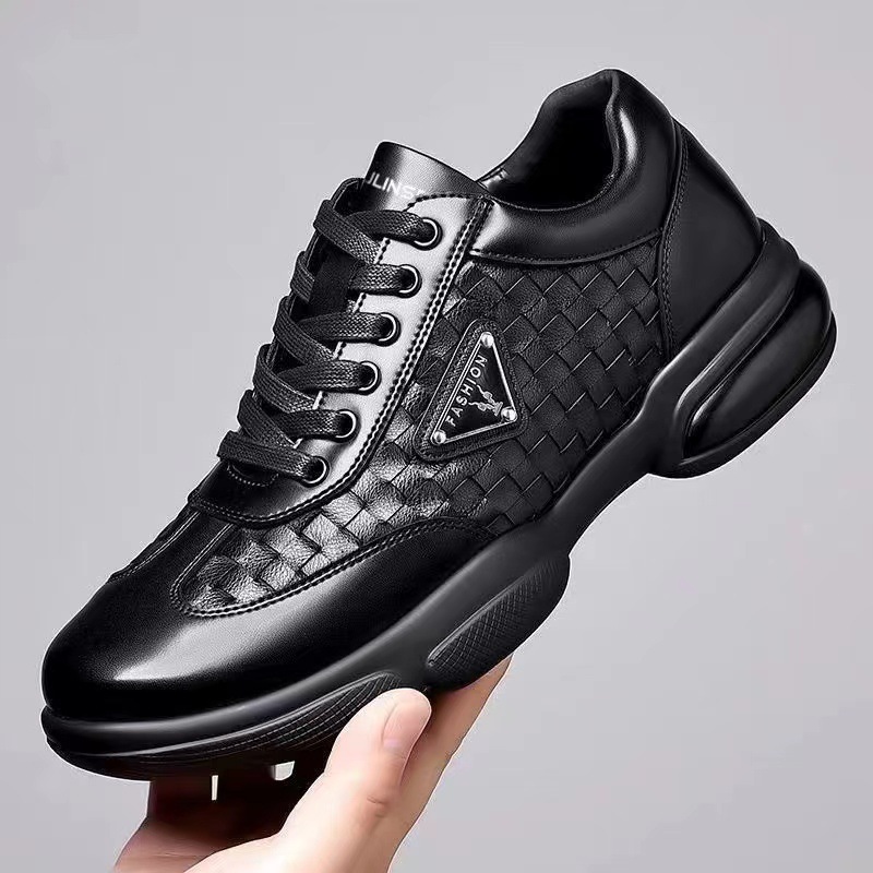 Men Formal Wear In Summer - Novos Sapatos Masculinos de Couro Plataforma