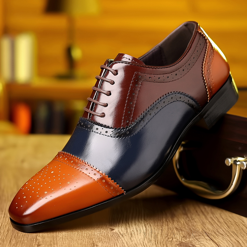 Sapatos Oxford Brogue com cada - Formal Upper Wear Men avaliação e preço