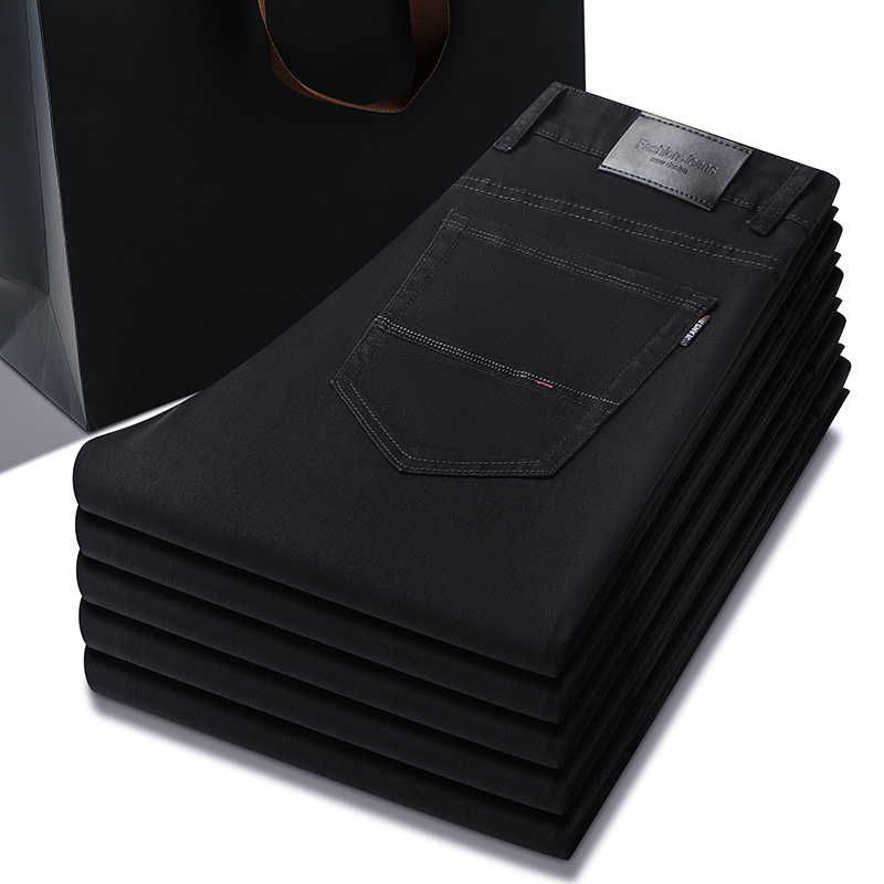 Calça jeans preta pura masculi - Men Formal Wear With Jeans avaliação e preço