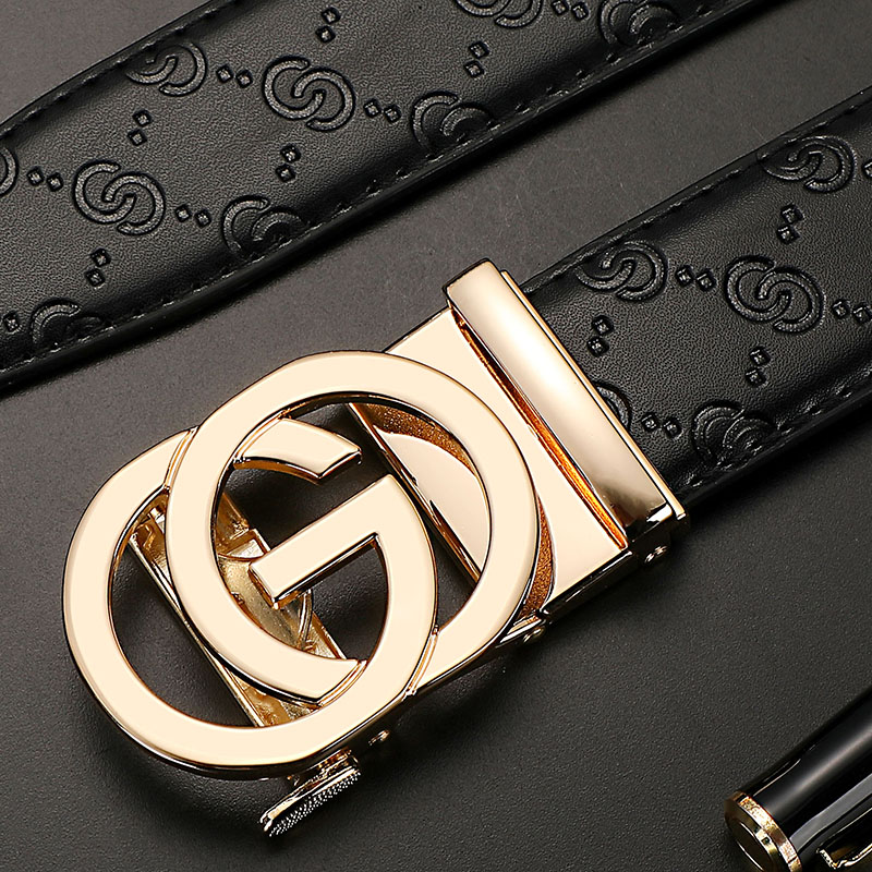 Novo fino 34mm cinto masculino - Formal Belt Leather Thin avaliação e preço