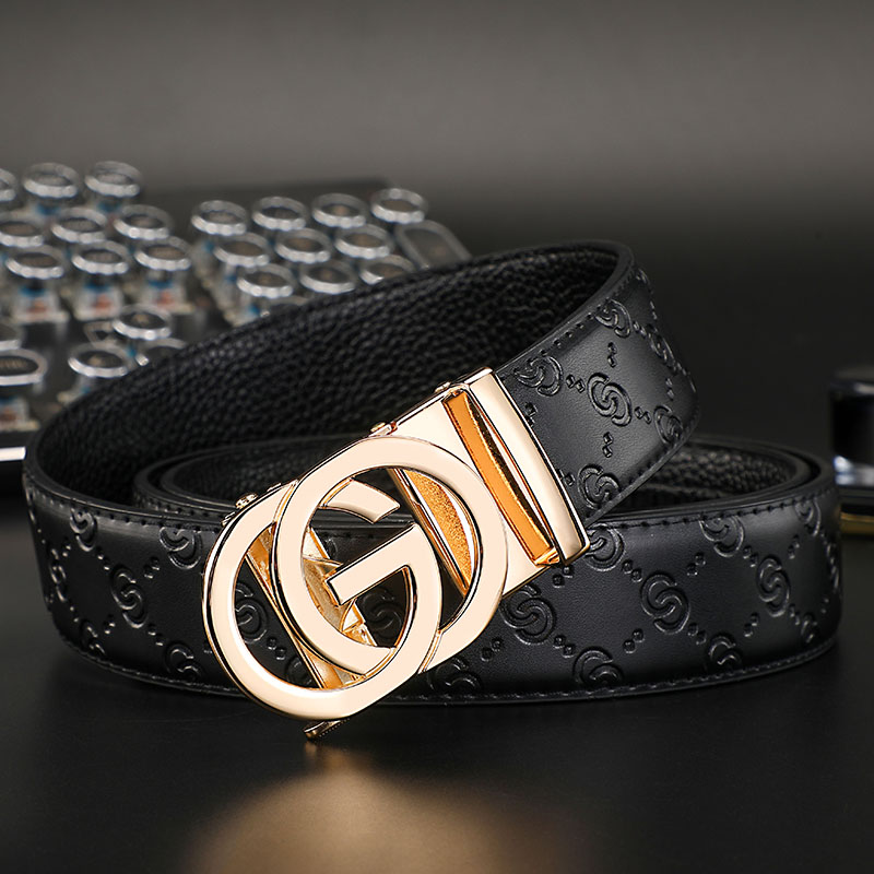 Novo fino 34mm cinto masculino - Formal Belt Leather Thin avaliação e preço