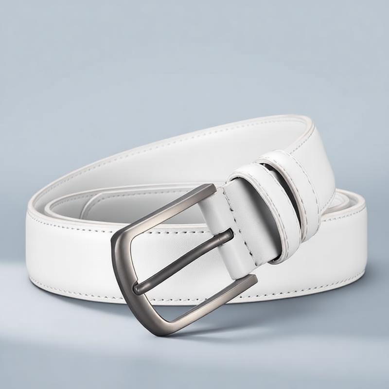 Cinto Formal Masculino, Branco - Men'S Formal Wear Belt avaliação e preço