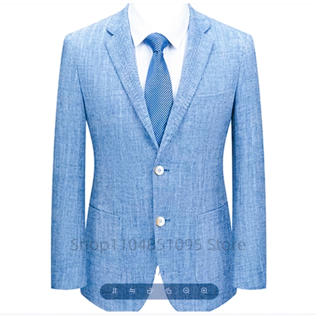 Blazer Slim Fit Masculino em L - Men Formal Wear In Summer avaliação e preço