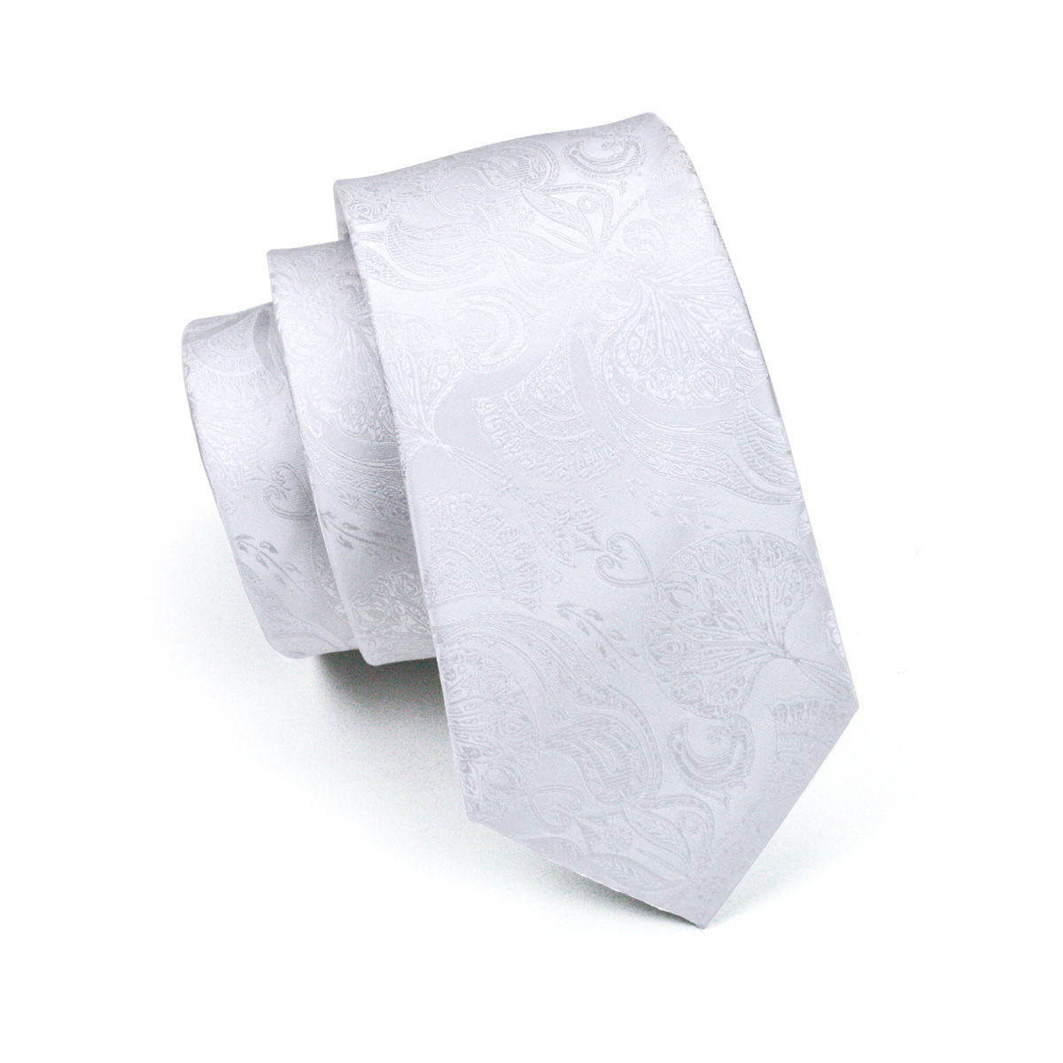 FA-393 gravata masculina branc - Cufflinks Silver Set avaliação e preço