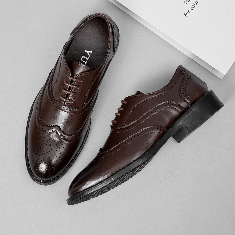 Sapatos de Couro Formais Cláss - Men Formal Wear In Summer avaliação e preço