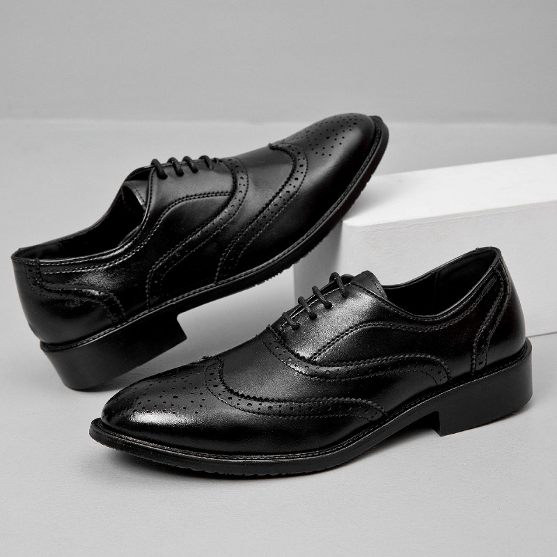 Sapatos de Couro Formais Cláss - Men Formal Wear In Summer avaliação e preço