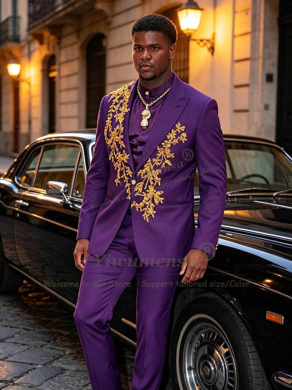Ternos Masculinos Roxos de Des - Unique Men'S Formal Wear avaliação e preço