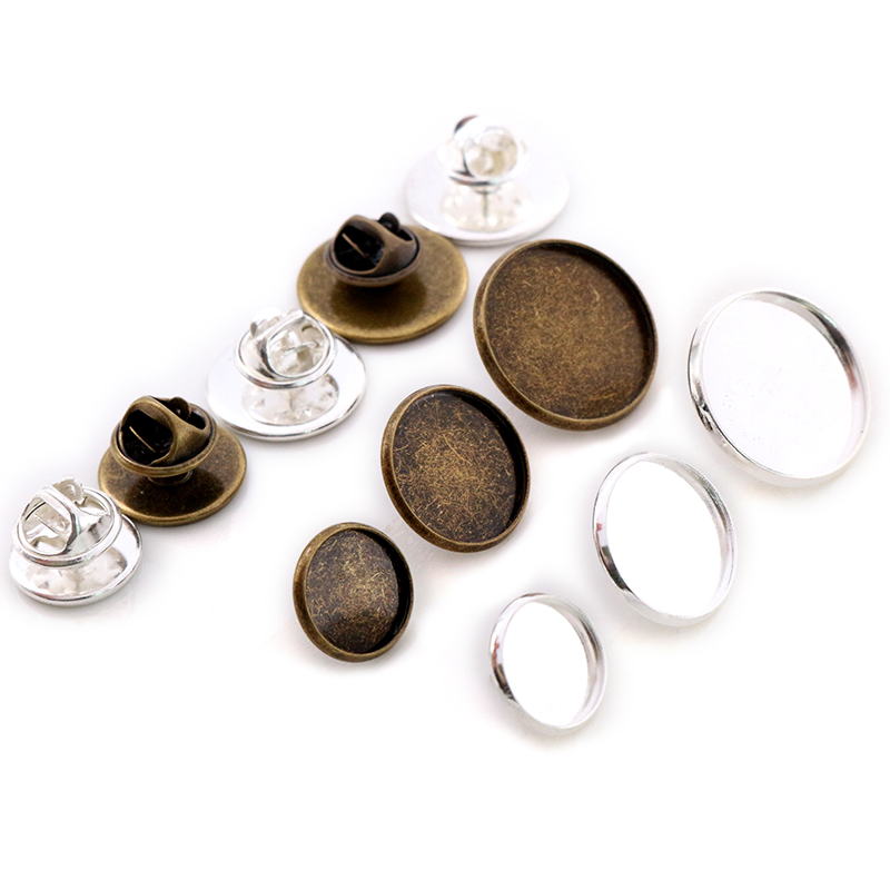 10 pces 12-20mm tamanho intern - Cufflinks Silver Set avaliação e preço