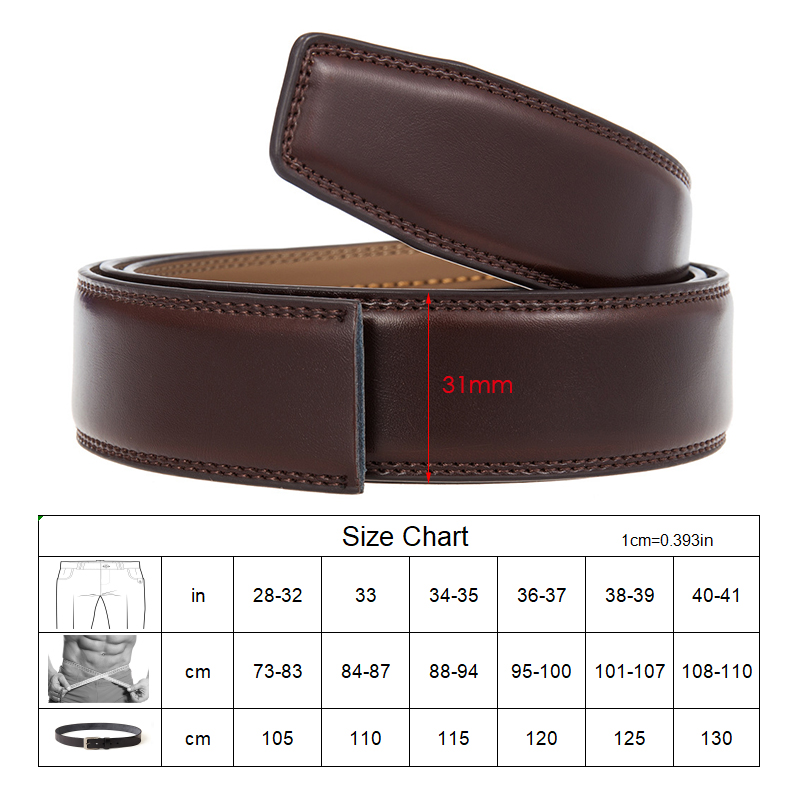 VATLTY oficial genuíno cinto d - Formal Belt Leather Thin avaliação e preço