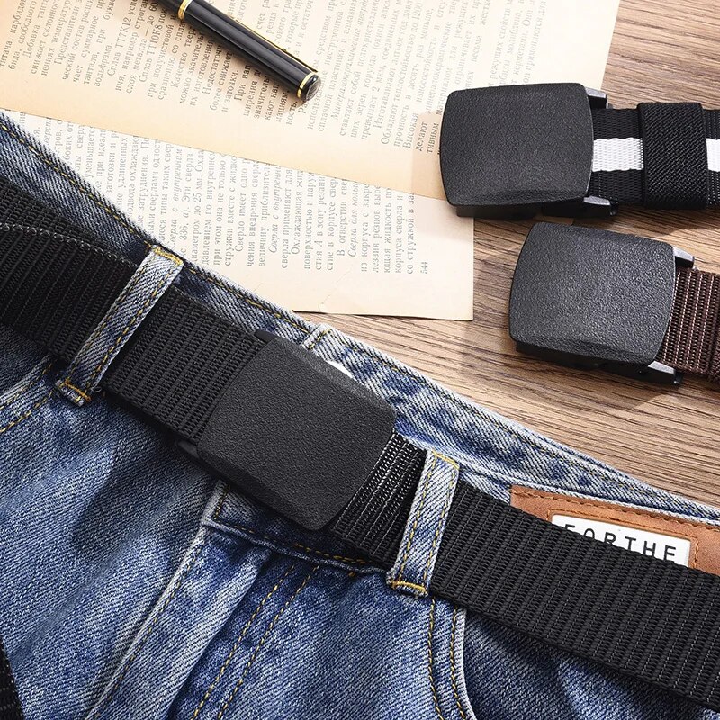 Cinto masculino casual de lona - Men'S Formal Wear Belt avaliação e preço