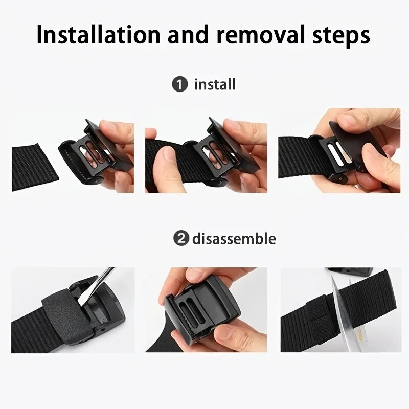 Cinto masculino casual de lona - Men'S Formal Wear Belt avaliação e preço