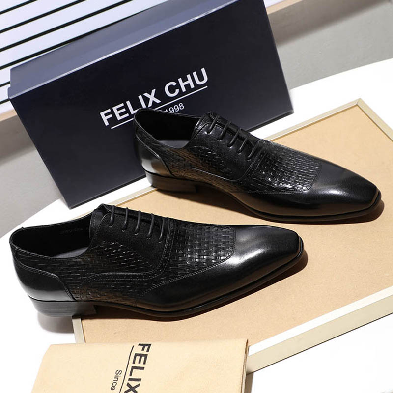 Luxo couro genuíno oxford sapa - Men'S Luxury Formal Wear avaliação e preço
