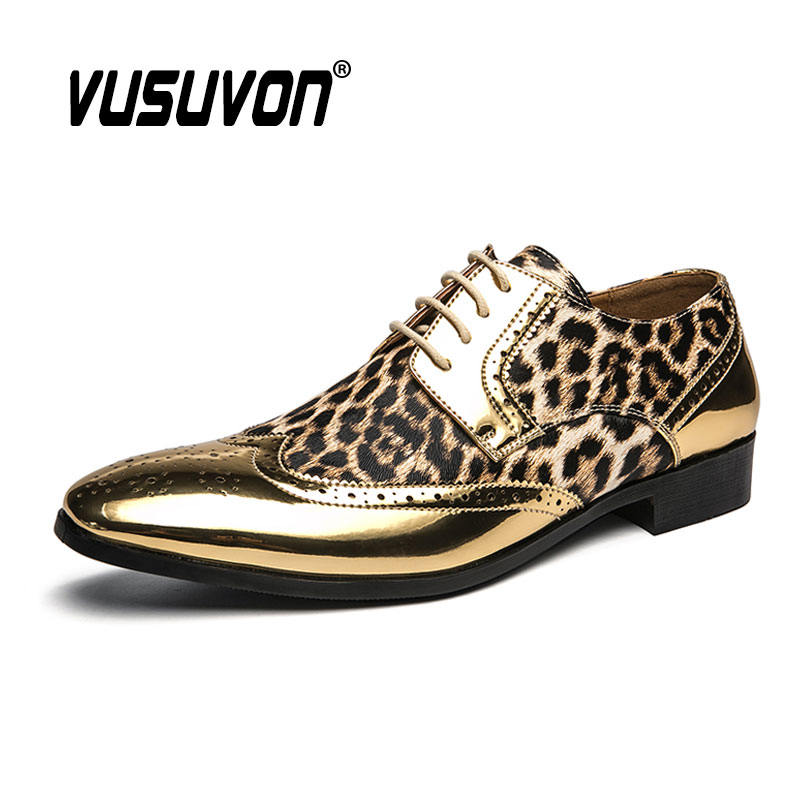 Sapatos masculinos com estampa - Men'S Luxury Formal Wear avaliação e preço