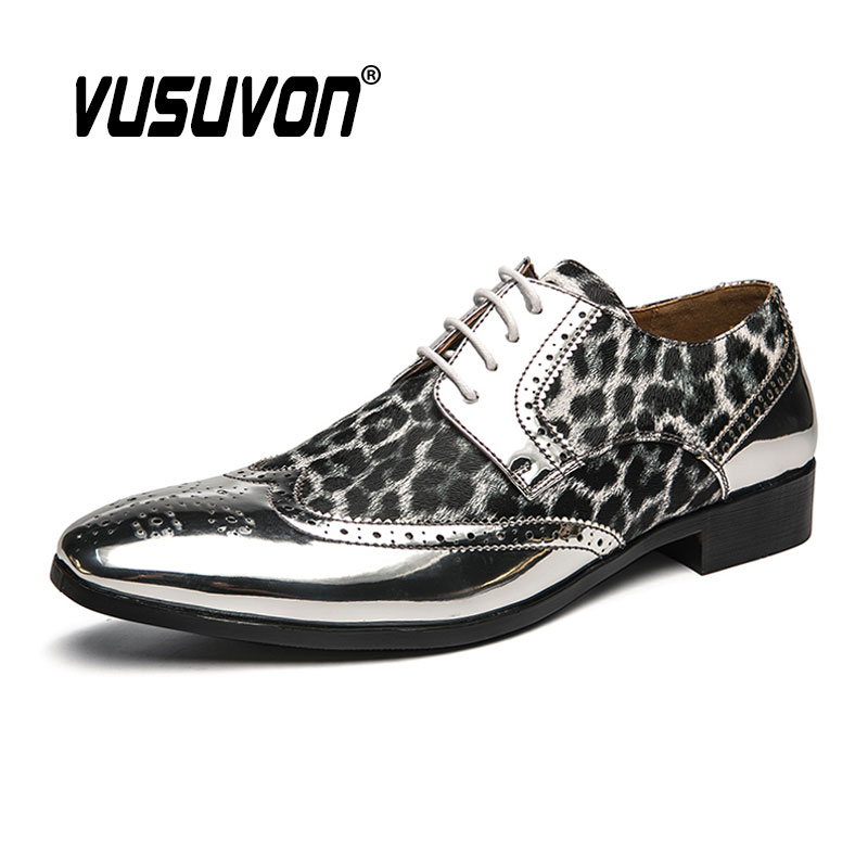 Sapatos masculinos com estampa - Men'S Luxury Formal Wear avaliação e preço