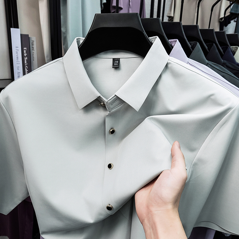 Camisa Social Masculina Casual - Men Formal Wear In Summer avaliação e preço