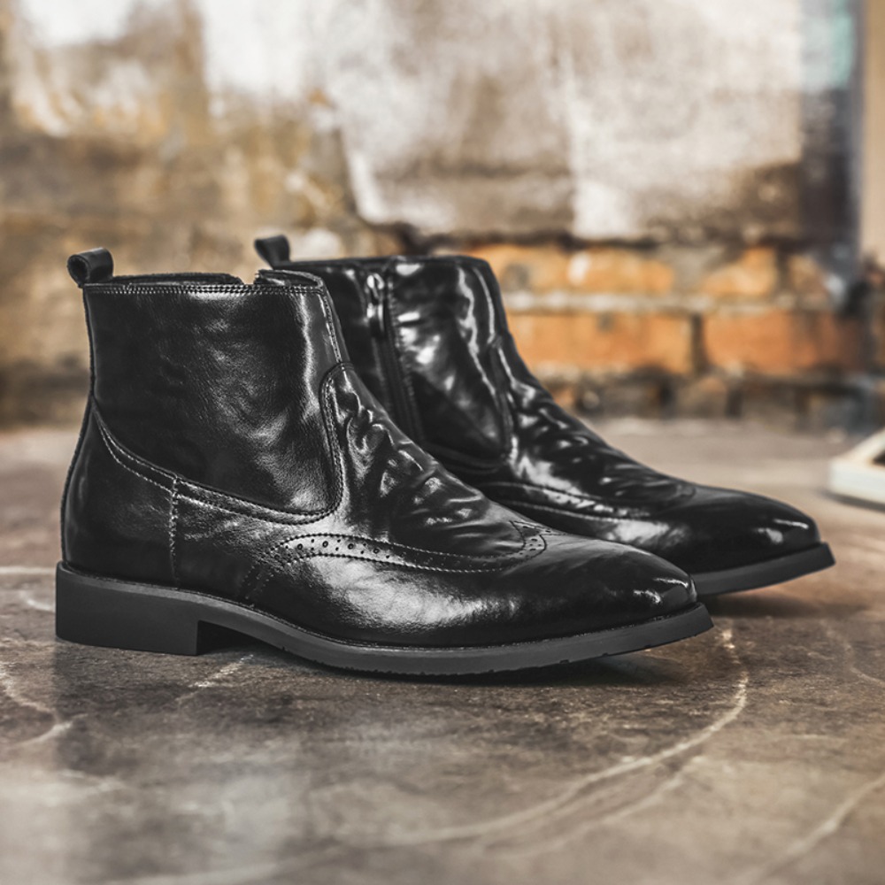 Botas Chelsea Brogue Masculina - Formal Upper Wear Men avaliação e preço