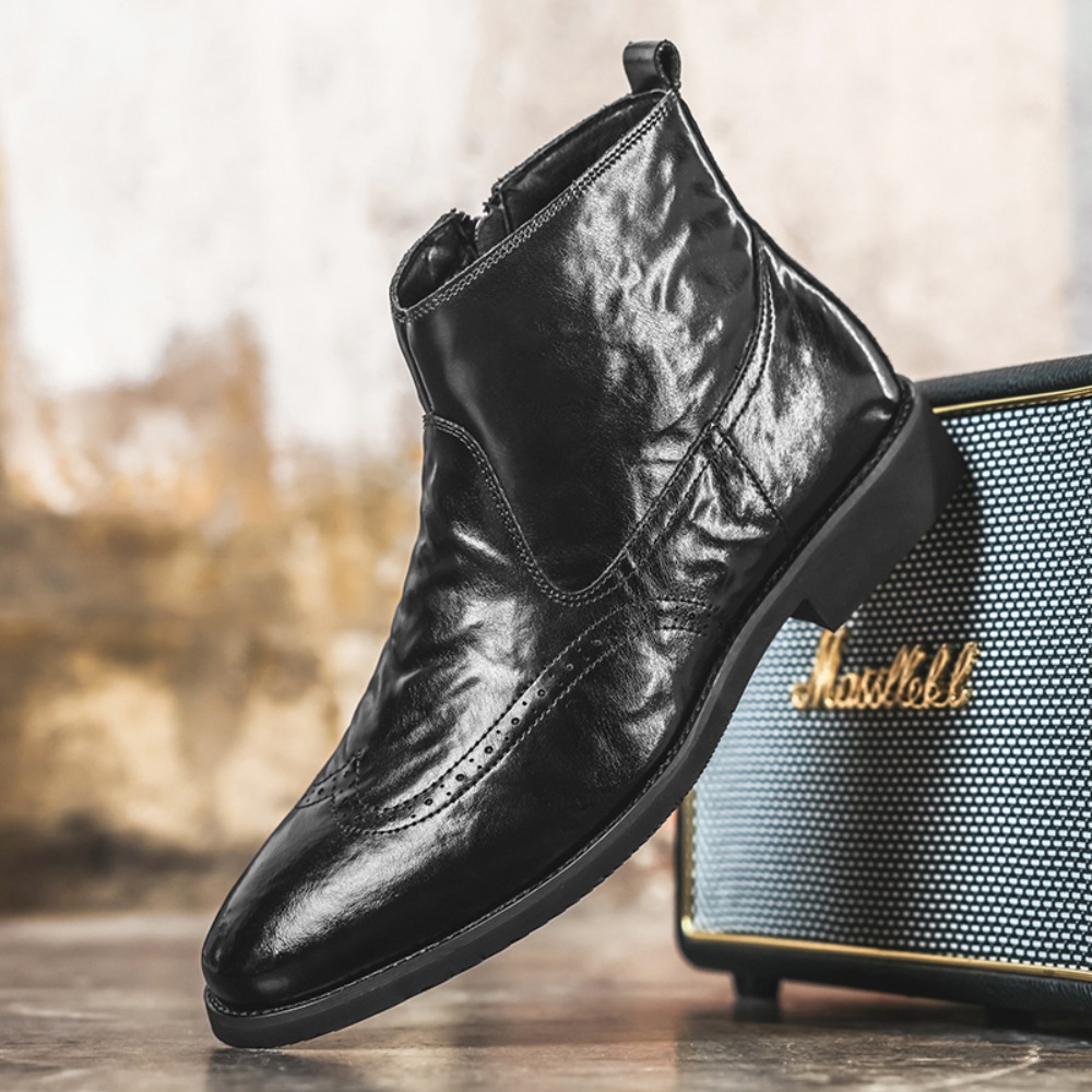 Botas Chelsea Brogue Masculina - Formal Upper Wear Men avaliação e preço