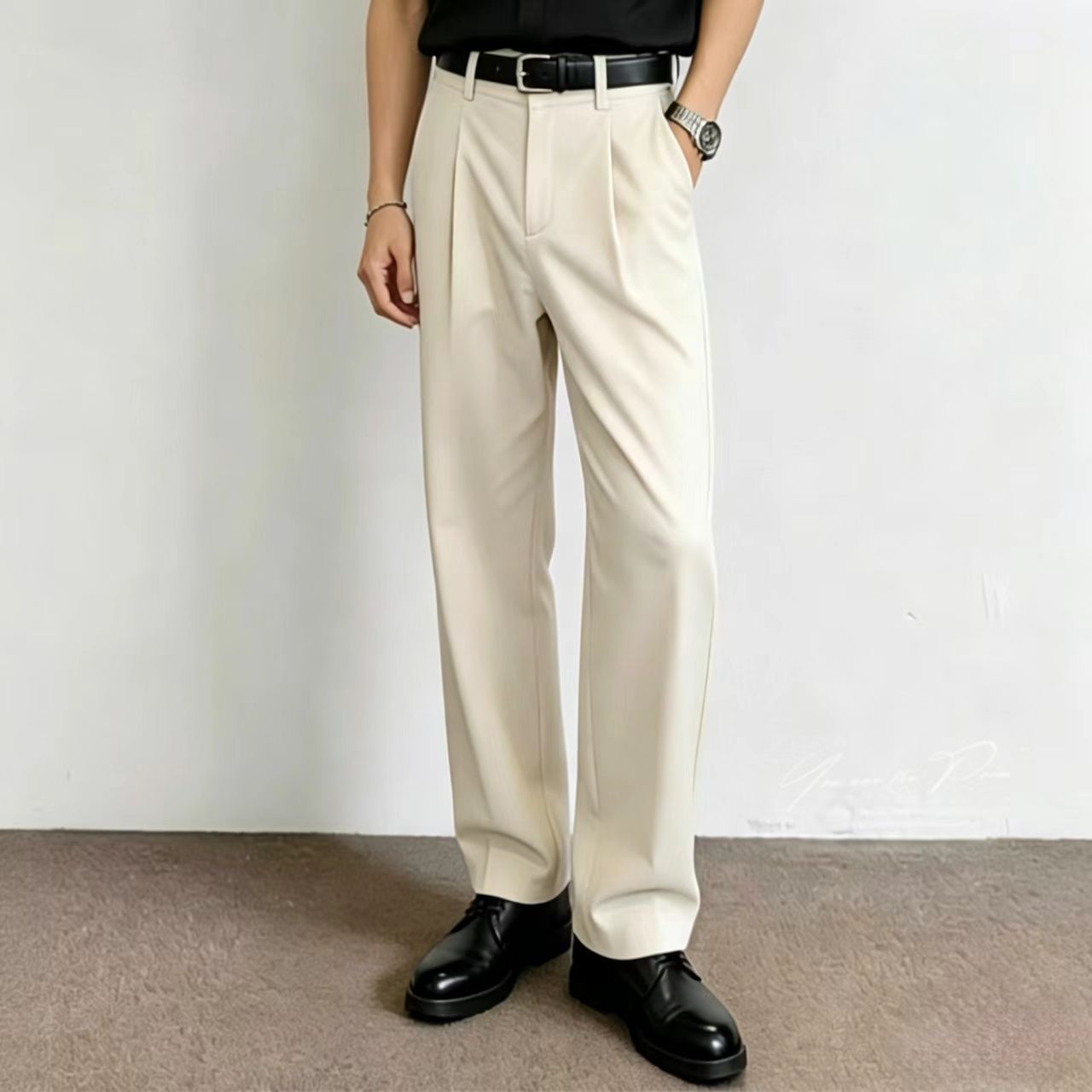 Calças Brancas Finas Masculina - Men Formal Wear In Summer avaliação e preço